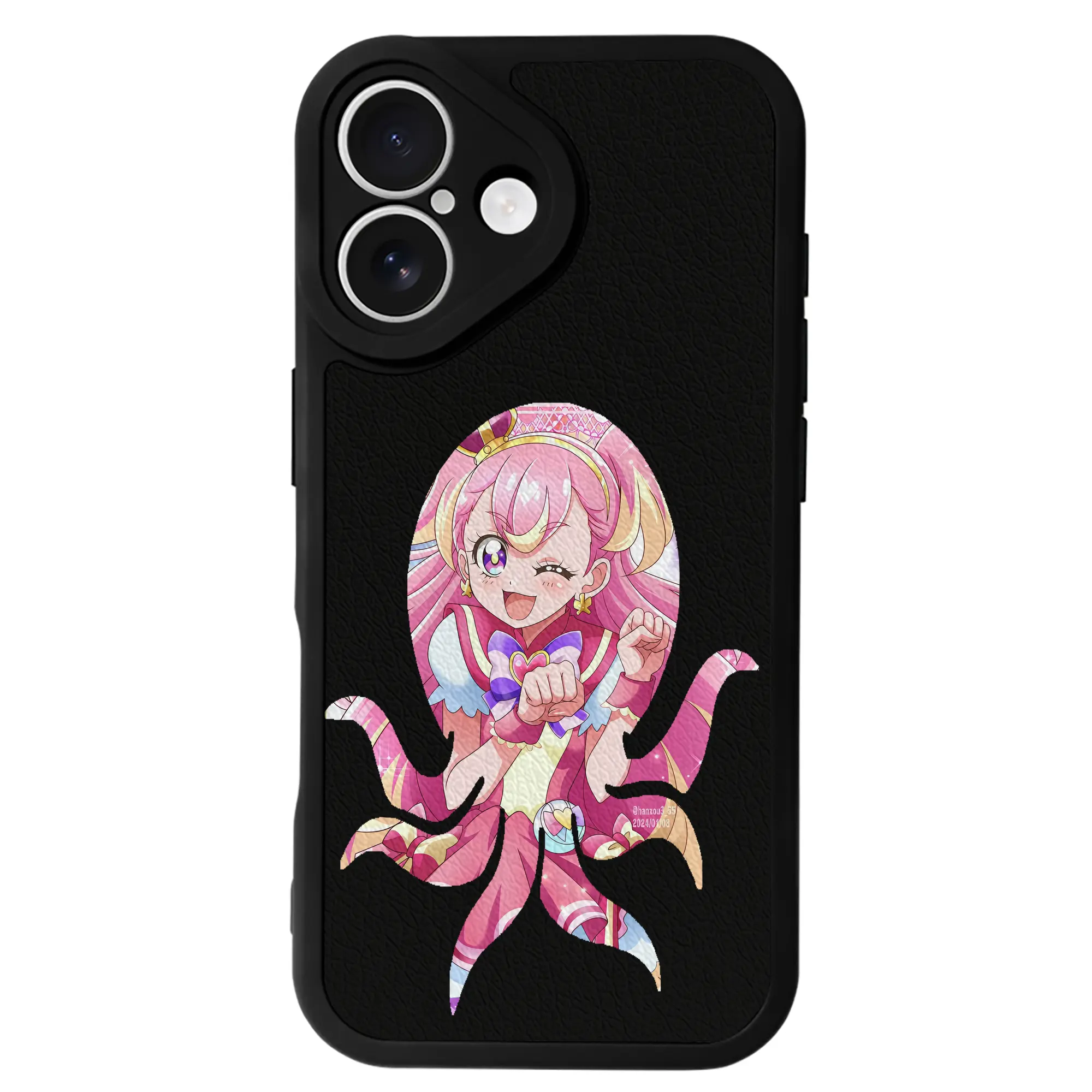 わんだふるぷりきゅあ グッズ 犬飼こむぎ - IPhone 16シリーズ対応 ・ シリコンスマホケース ・ レザー調 ・ 高精度フィット ・ 耐衝撃 ・ ワイヤレス充電対応 ・ 精密カット